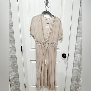 Beige cover up/kimono